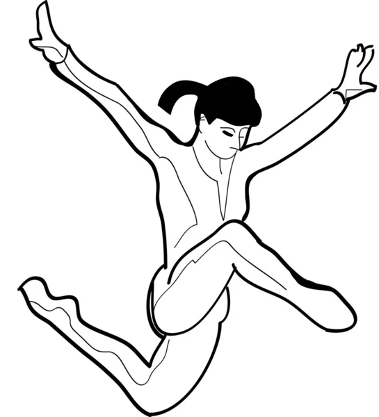 Gymnastka — Stockový vektor