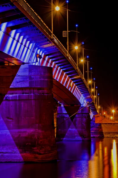 Rainbow bridge Novi sad, Сербия — стоковое фото