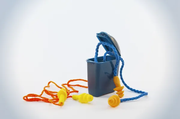 Tampões auriculares de borracha — Fotografia de Stock