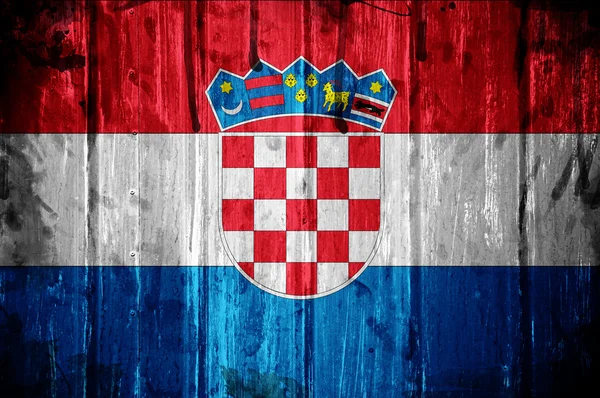 Фон флага Хорватии — стоковое фото