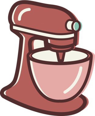 Illustration of a stand mixer clipart