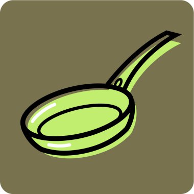 Illustration of a frying pan clipart