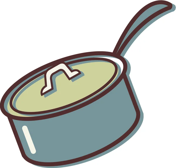 Illustration of a pot with a lid — Stock Photo, Image