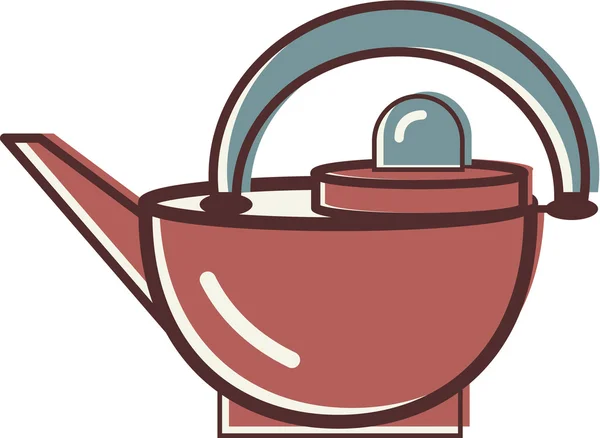 Ilustração de uma chaleira de chá — Fotografia de Stock