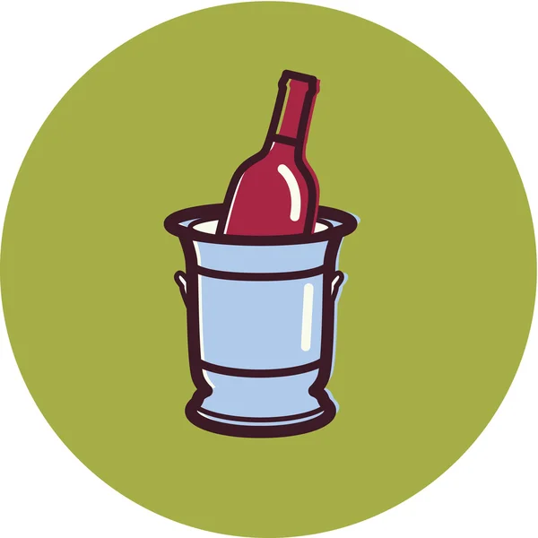 Illustration of a wine cooler — Stock Photo, Image