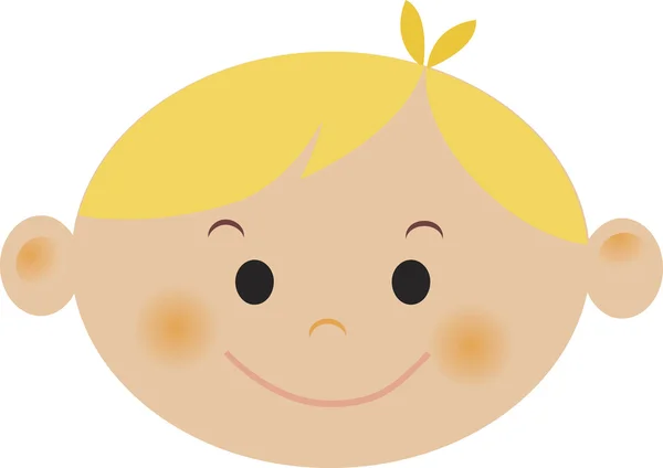 En pojke med blont hår — Stockfoto
