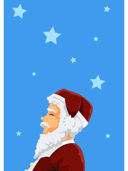 Ein Porträt des Weihnachtsmannes — Stockfoto