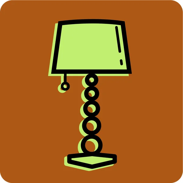 Иллюстрация стильной лампы — стоковое фото