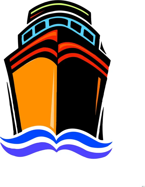 Ilustrace námořní lodi — Stock fotografie