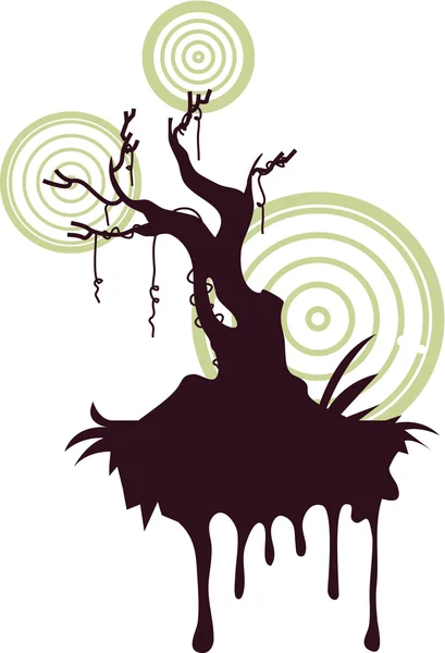 Ilustração de uma árvore com raízes — Fotografia de Stock