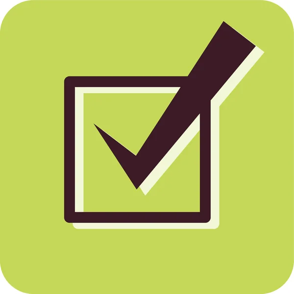 Illustration of a checkmark in a checkbox — Stock Photo, Image
