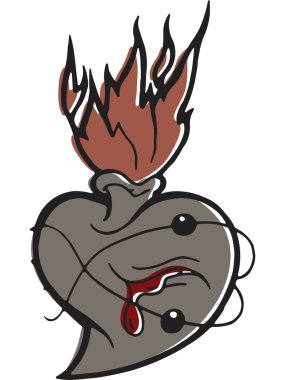 kanama kalp ve alevler