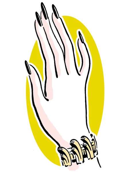 A well manicured hand