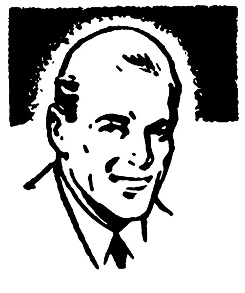 Uma versão em preto e branco de um retrato de um médico — Fotografia de Stock