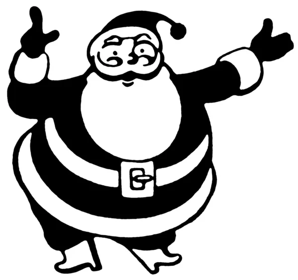A karácsony-ihlette Santa illusztráció — Stock Fotó