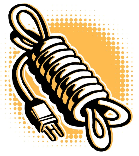Owinięty kabel — Zdjęcie stockowe