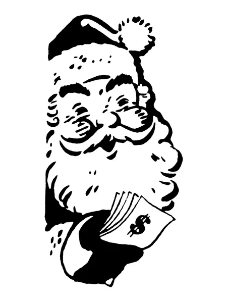 En jul inspirerade santa illustration — Stockfoto