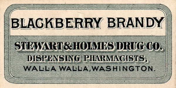Vintage medicin etikett — Stockfoto