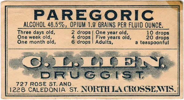 Vintage medicine label — Stock Photo © sparkstudio #12093710