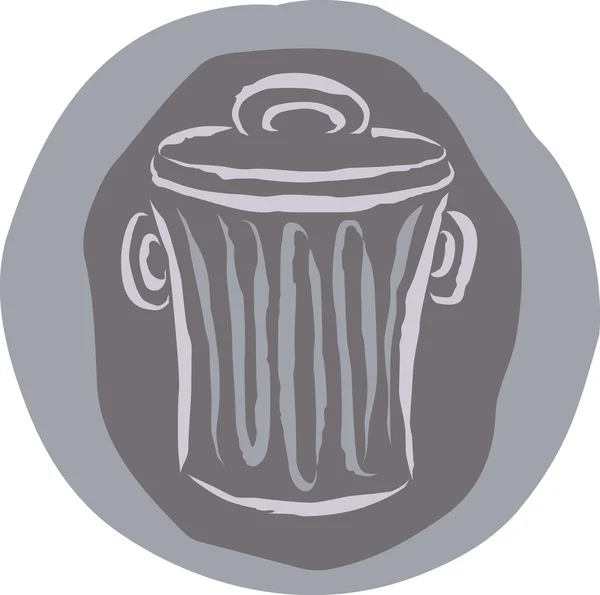 Çöp kutusu bir çizim — Stok fotoğraf