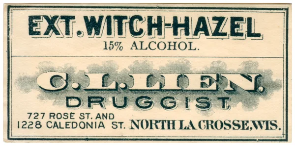 Een vintage medische label — Stockfoto