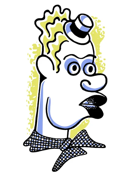 An illustration of a clown — Stock Photo, Image