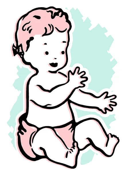 Porträtzeichnung eines kleinen Jungen — Stockfoto