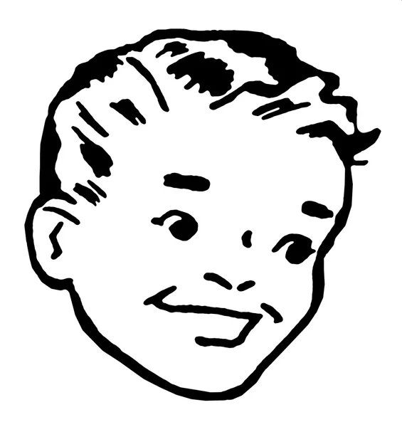 Portret van jongen glimlachen — Stockfoto