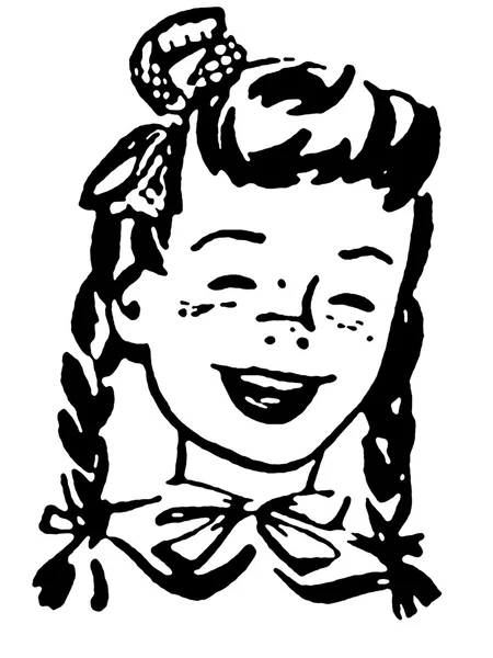 Portrait of girl smiling — Stock Photo, Image