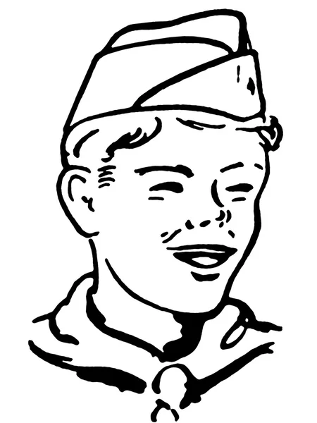 Portrait of a boy scout — Stock Photo, Image