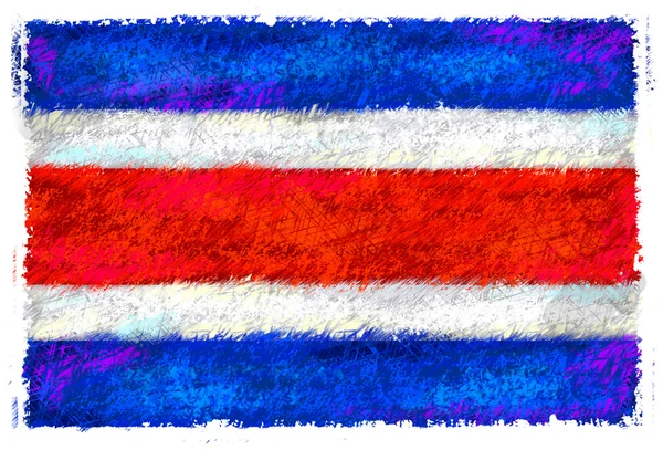 Zeichnung der thailändischen Flagge — Stockfoto