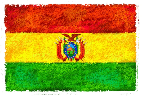玻利维亚的旗子 — 图库照片