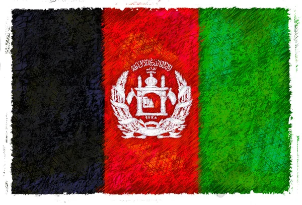 Vlag van afghanistan — Stockfoto