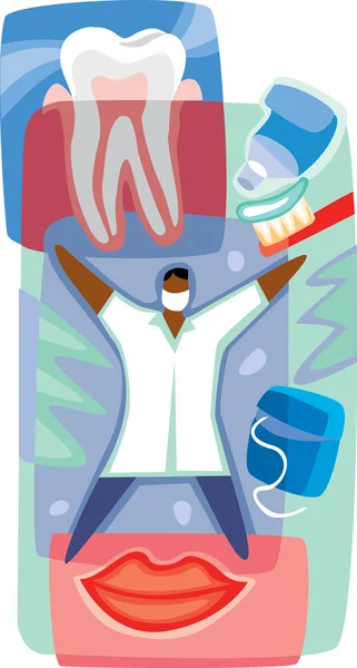 Sebuah representasi grafis perawatan gigi — Stok Foto