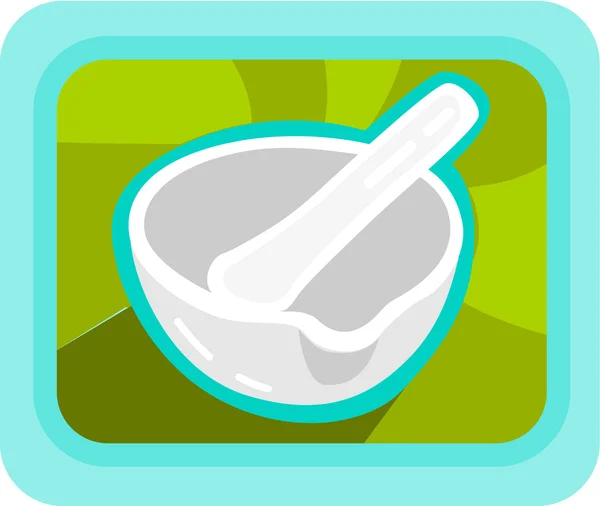 Illustration of a mortar and pestle — Stock Photo, Image