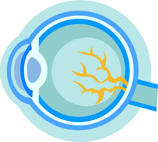Illustration of an eyeball — Stock Photo, Image