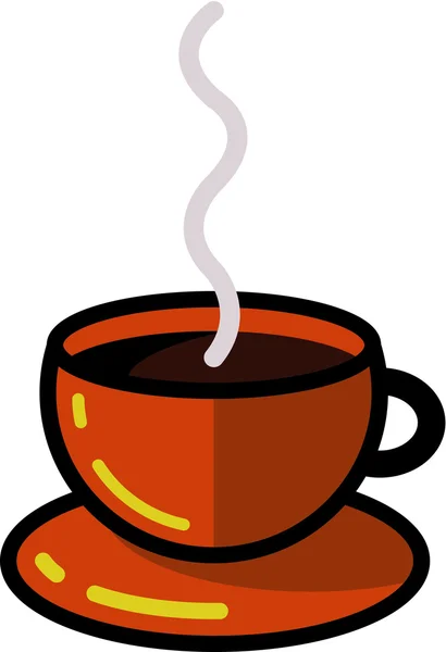 Uma xícara quente fumegante de café — Fotografia de Stock