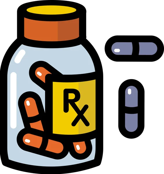 Illustrazione dei farmaci soggetti a prescrizione — Foto Stock