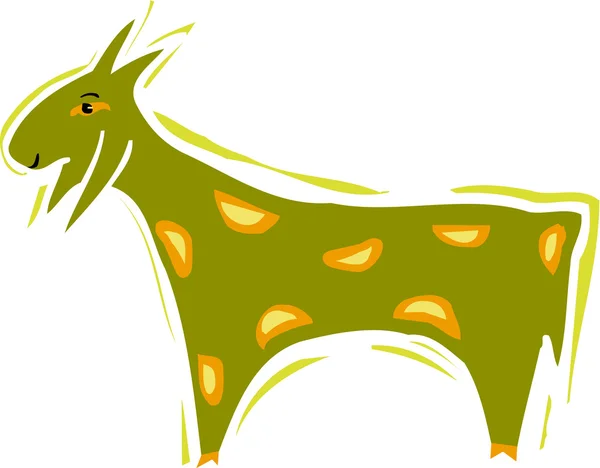 Ilustração de uma cabra — Fotografia de Stock