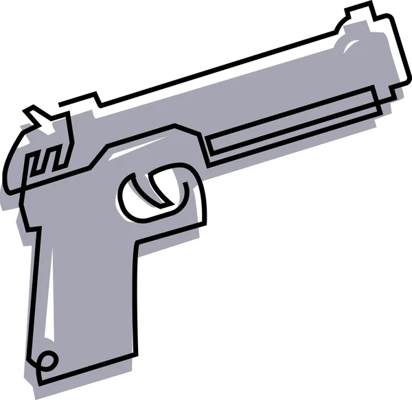 Drawing of a handgun — Stock Photo, Image