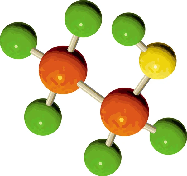 Ілюстрація структури атома — стокове фото