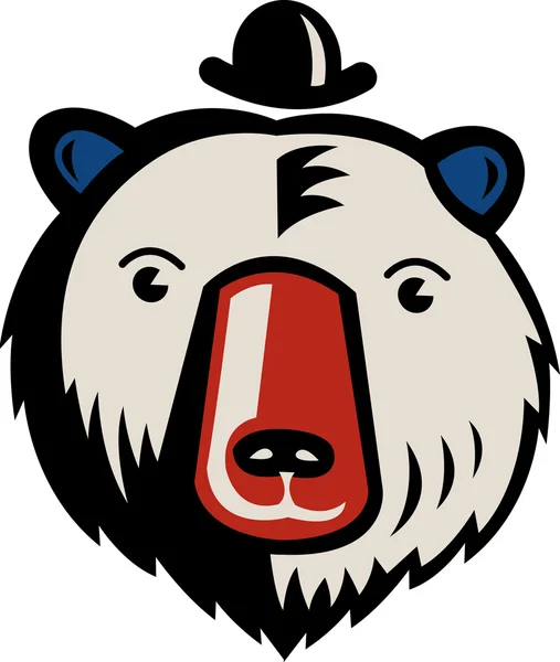 Ilustração de um urso de circo — Fotografia de Stock