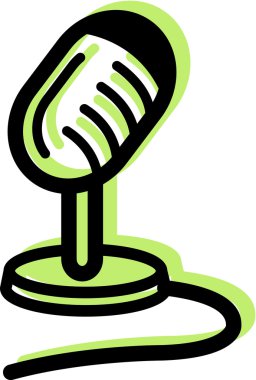 Illustration of a microphone clipart