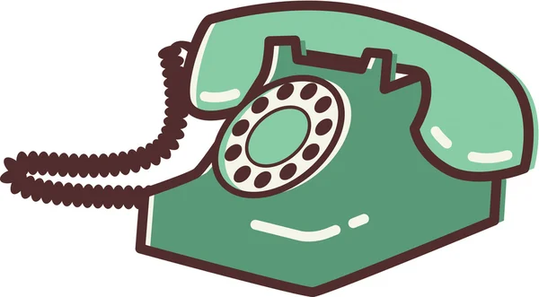 Illustration av en retro telefon — Stockfoto