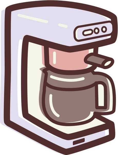 Illustrazione di una caffettiera — Foto Stock