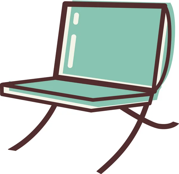 Illustrazione di una sedia moderna — Foto Stock