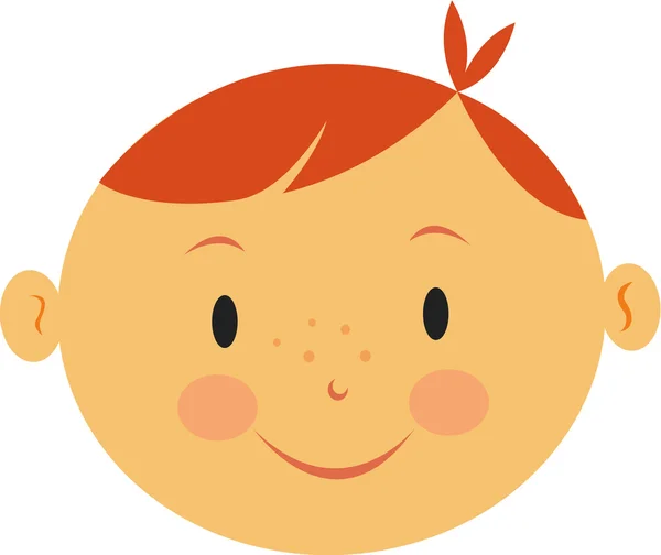 Illustration of a boy with red hair — Stock Photo, Image