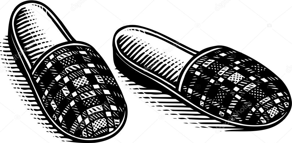 Illustration of a pair of slippers