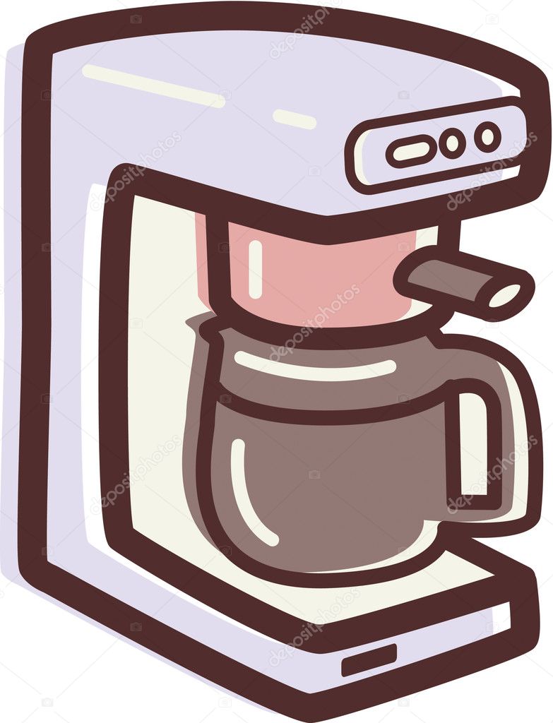 Illustration of a coffee maker