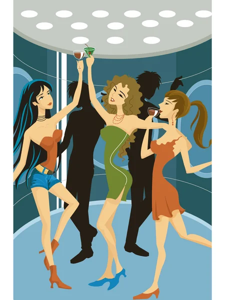 A group of women dancing — Stock Photo, Image
